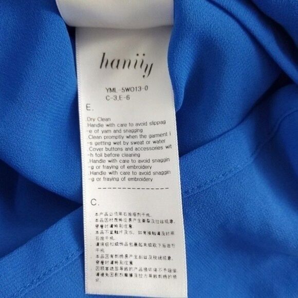 Hanii Y Womens IT 40 (Small / US 4) NWT Sleeveless Cord Detail Dress Blue HANIIY - Picture 11 of 11